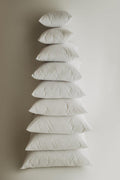 Down Alternative Hypoallergenic Pillow Insert Cotton Cover | 10x10 |