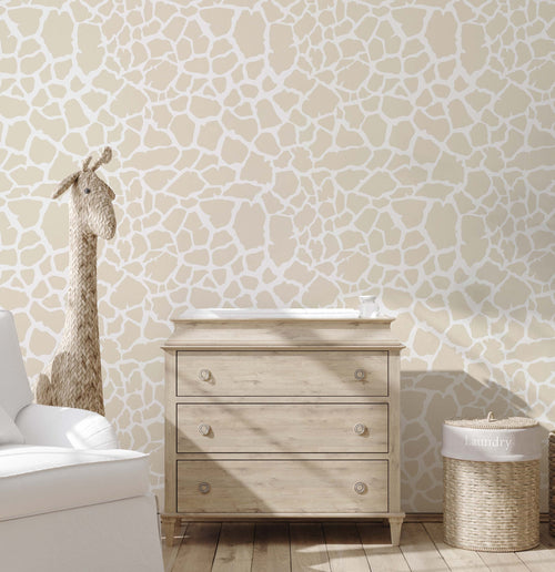 Abstract Giraffe Print Wallpaper
